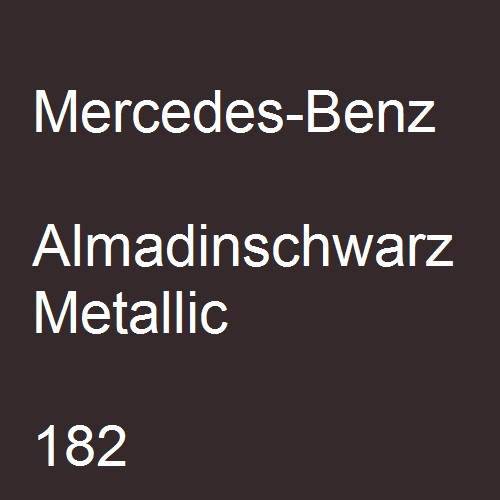 Mercedes-Benz, Almadinschwarz Metallic, 182.